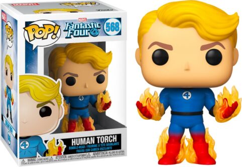 Human Torch (Glows in the Dark) (Limited Edition Exclusive) 568 Bobble-Head Vinyl Figure