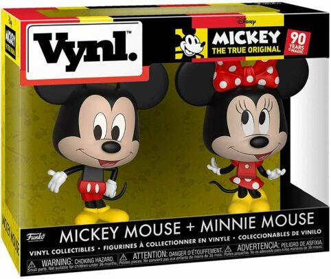Vynl, mickey, the true original, 90 years, mickey mouse + minnie mouse